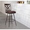 Armen Living Dover 26" Counter Height Barstool in Auburn Bay and Brown Faux Leather LCDOBAABBR26 - alternate 3